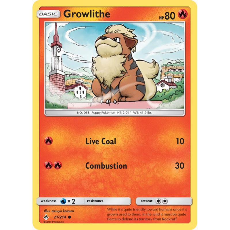 Growlithe (21/214) [Sun & Moon: Unbroken Bonds]