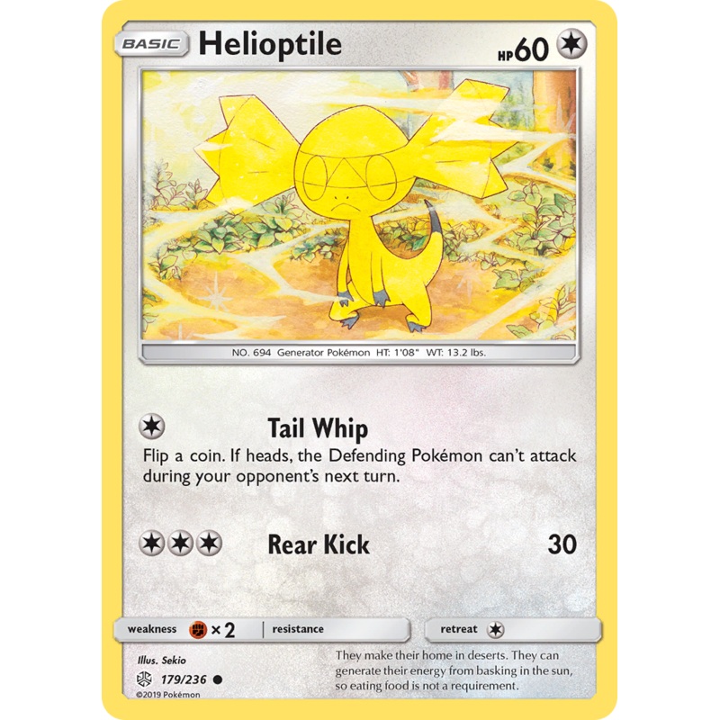 Helioptile (179/236) [Sun & Moon: Cosmic Eclipse]