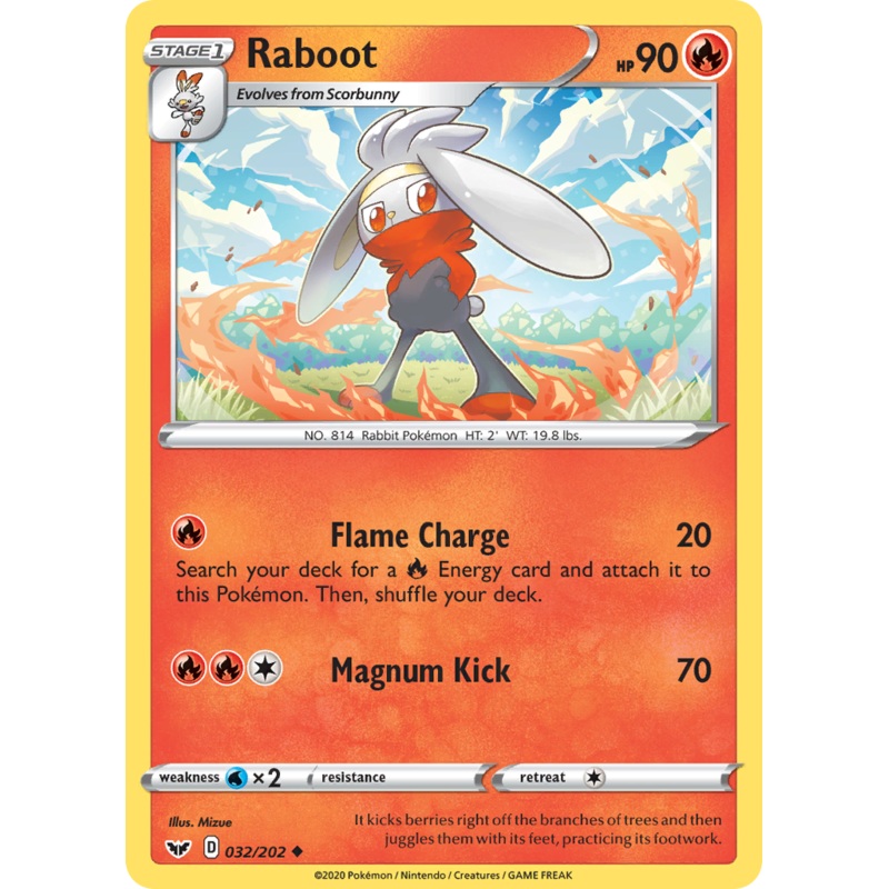 Raboot (032/202) [Sword & Shield: Base Set]