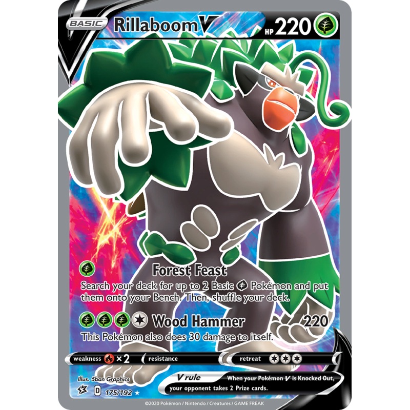 Rillaboom V (175/192) [Sword & Shield: Rebel Clash]
