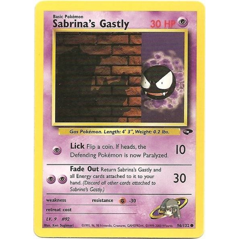 Sabrina's Gastly (96/132) [Gym Challenge Unlimited]