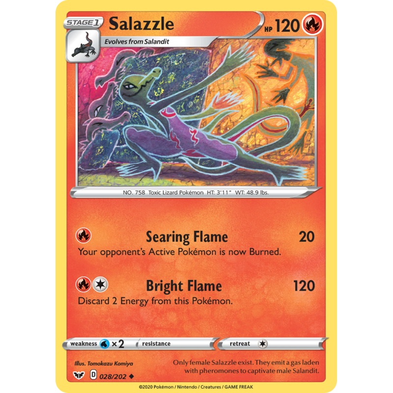 Salazzle (028/202) [Sword & Shield: Base Set]