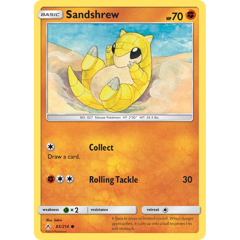 Sandshrew (83/214) [Sun & Moon: Unbroken Bonds]