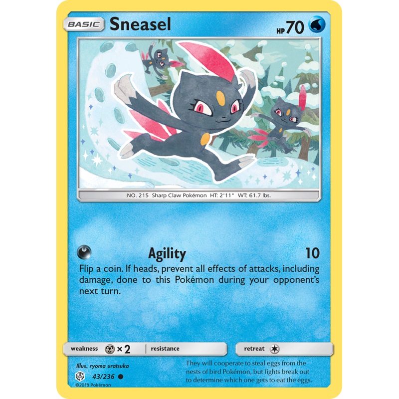 Sneasel (43/236) [Sun & Moon: Cosmic Eclipse]
