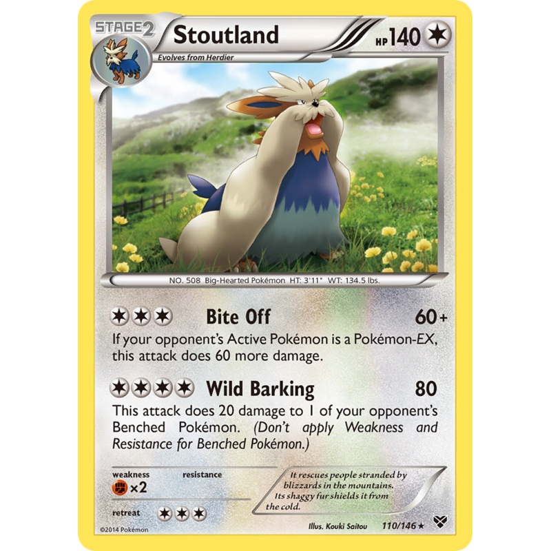Stoutland (110/146) [XY: Base Set]