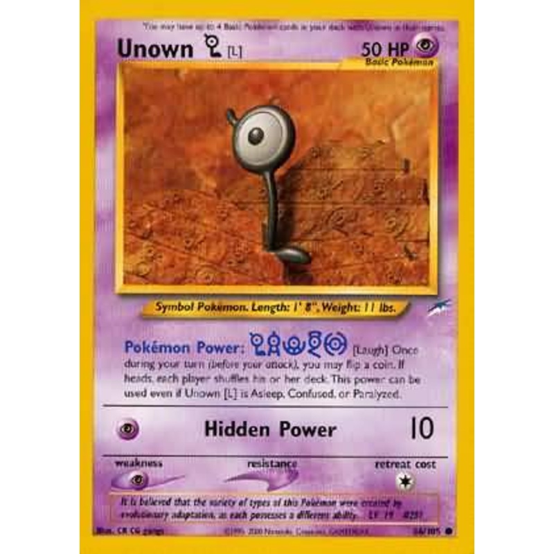 Unown [L] (86/105) [Neo Destiny Unlimited]