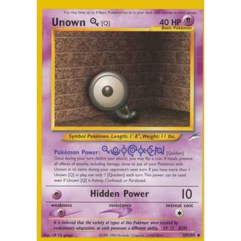 Unown [Q] (59/105) [Neo Destiny Unlimited]