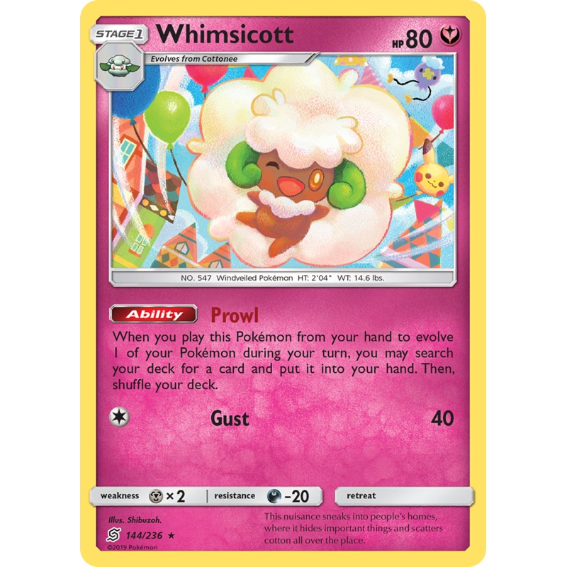 Whimsicott (144/236) [Sun & Moon: Unified Minds]
