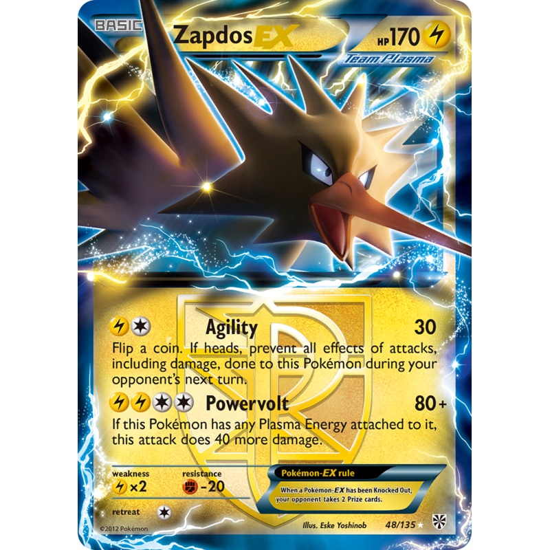 Zapdos EX (48/135) [Black & White: Plasma Storm]