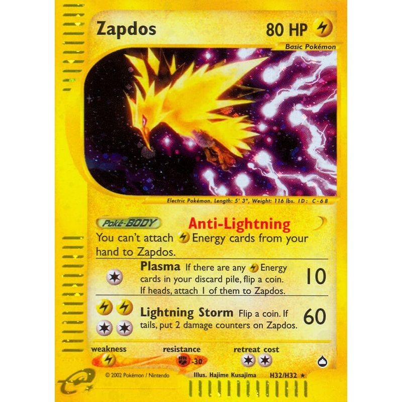 Zapdos (H32/H32) [Aquapolis]