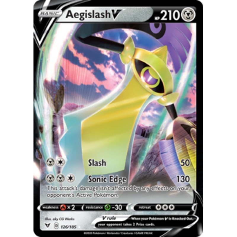 Aegislash V (126/185) [Sword & Shield: Vivid Voltage]