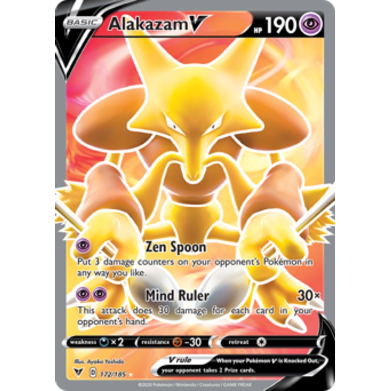 Alakazam V (172/185) [Sword & Shield: Vivid Voltage]