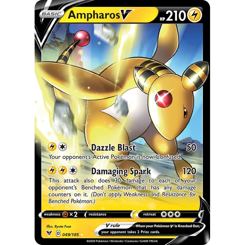 Ampharos V (049/185) [Sword & Shield: Vivid Voltage]