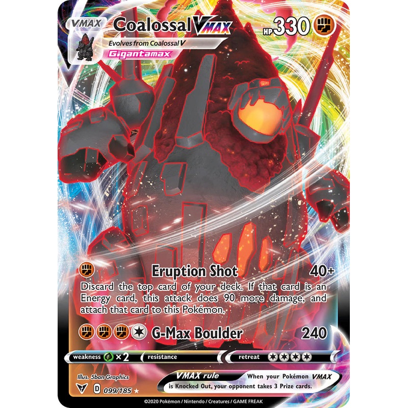 Coalossal VMAX (099/185) [Sword & Shield: Vivid Voltage]