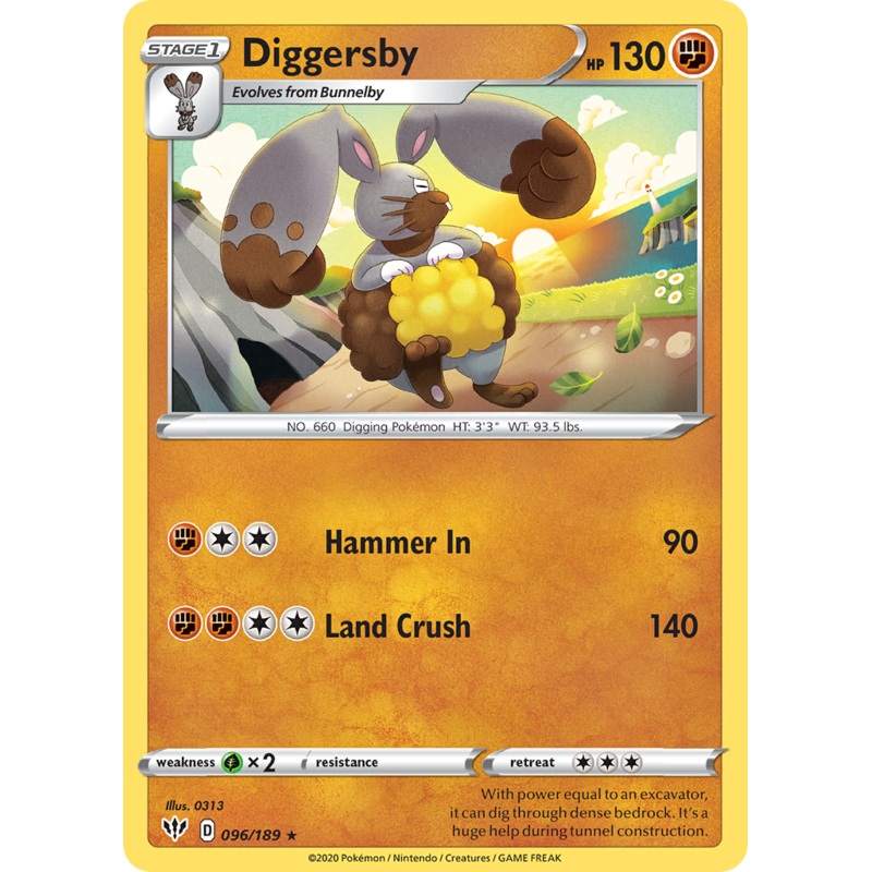 Diggersby (096/189) [Sword & Shield: Darkness Ablaze]