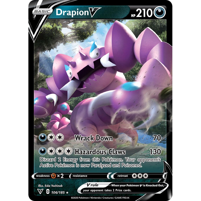 Drapion V (106/185) [Sword & Shield: Vivid Voltage]