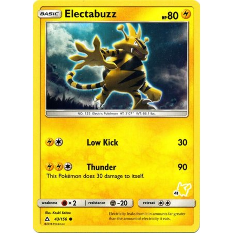 Electabuzz (43/156) (Pikachu Stamp #41) [Battle Academy 2020]