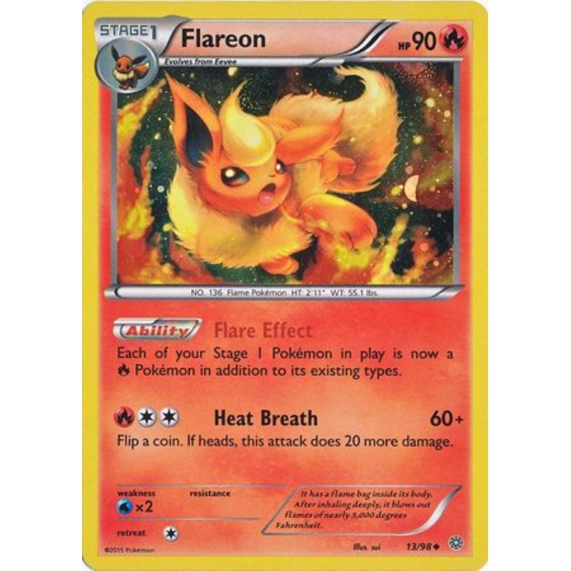Flareon (13/98) (Cosmos Holo) [XY: Ancient Origins]