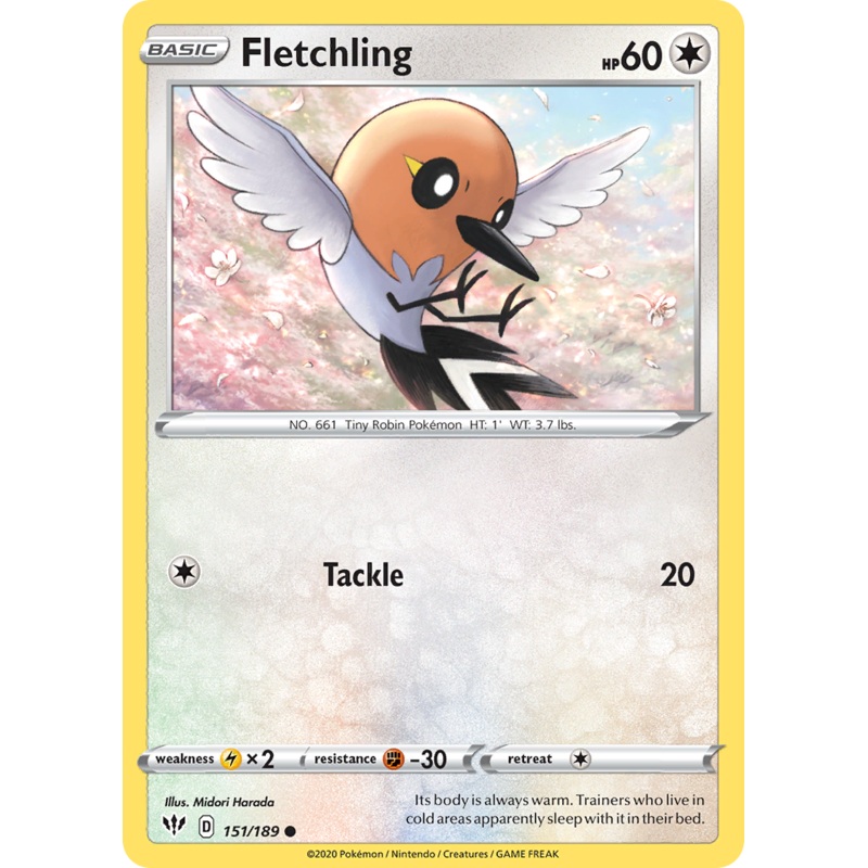 Fletchling (151/189) [Sword & Shield: Darkness Ablaze]