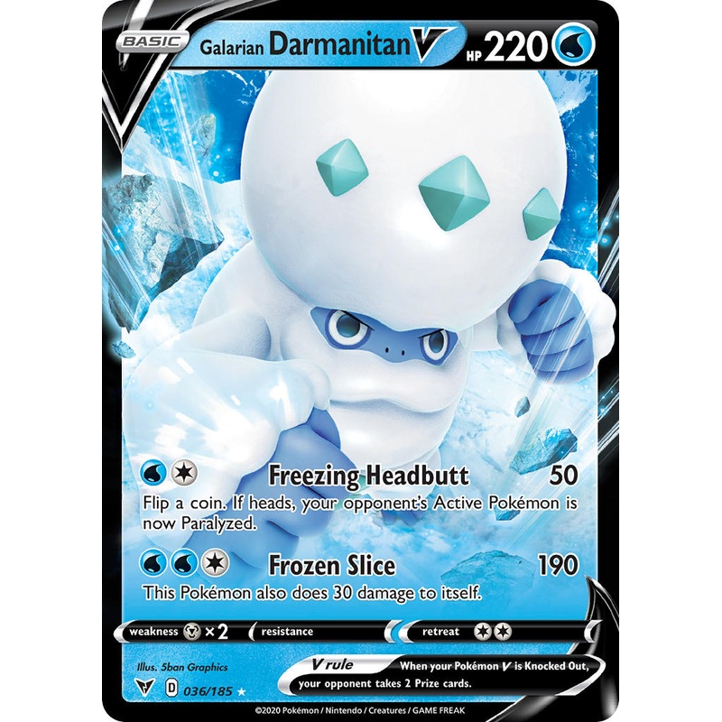 Galarian Darmanitan V (036/185) [Sword & Shield: Vivid Voltage]