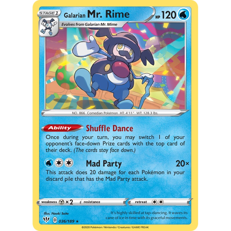Galarian Mr. Rime (036/189) [Sword & Shield: Darkness Ablaze]
