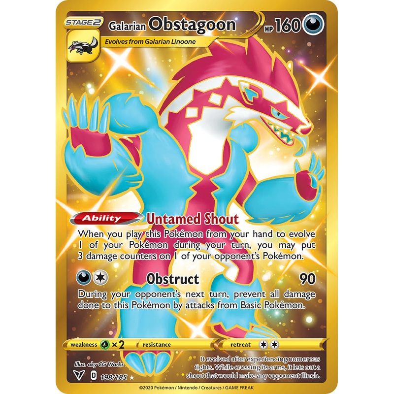 Galarian Obstagoon (198/185) [Sword & Shield: Vivid Voltage]