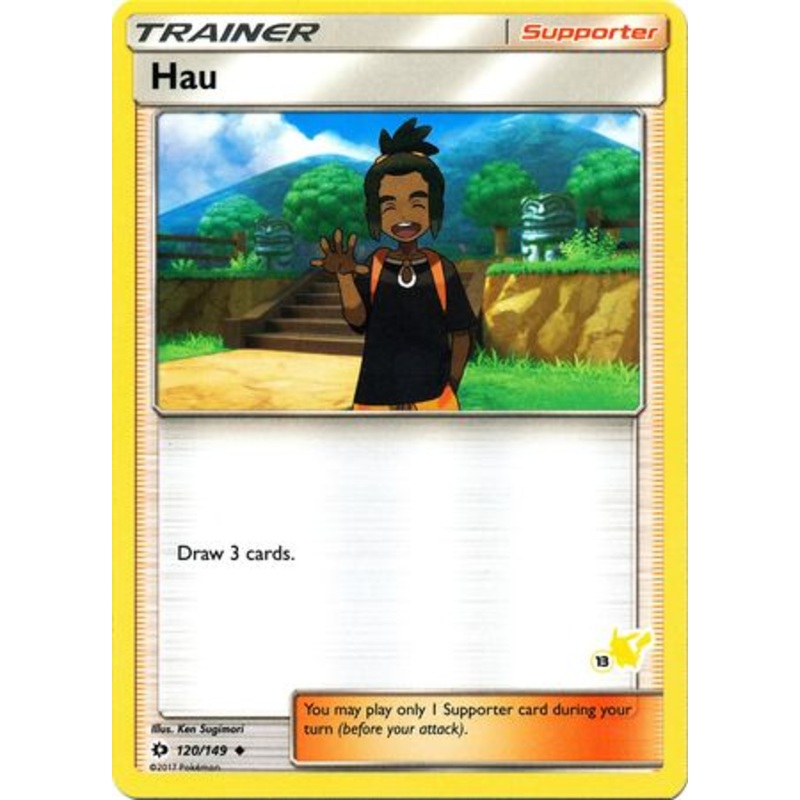 Hau (120/149) (Pikachu Stamp #13) [Battle Academy 2020]