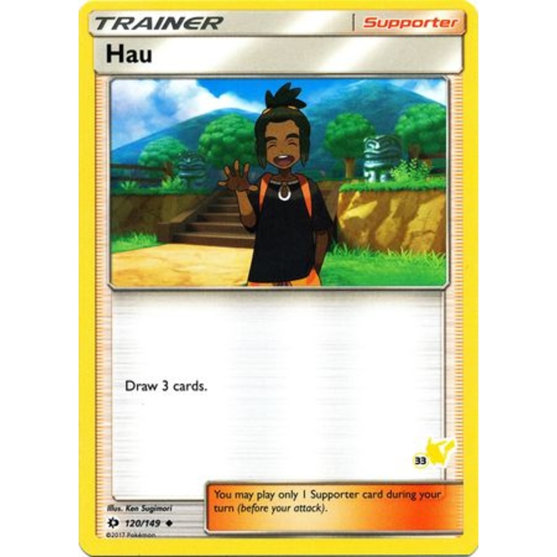 Hau (120/149) (Pikachu Stamp #33) [Battle Academy 2020]