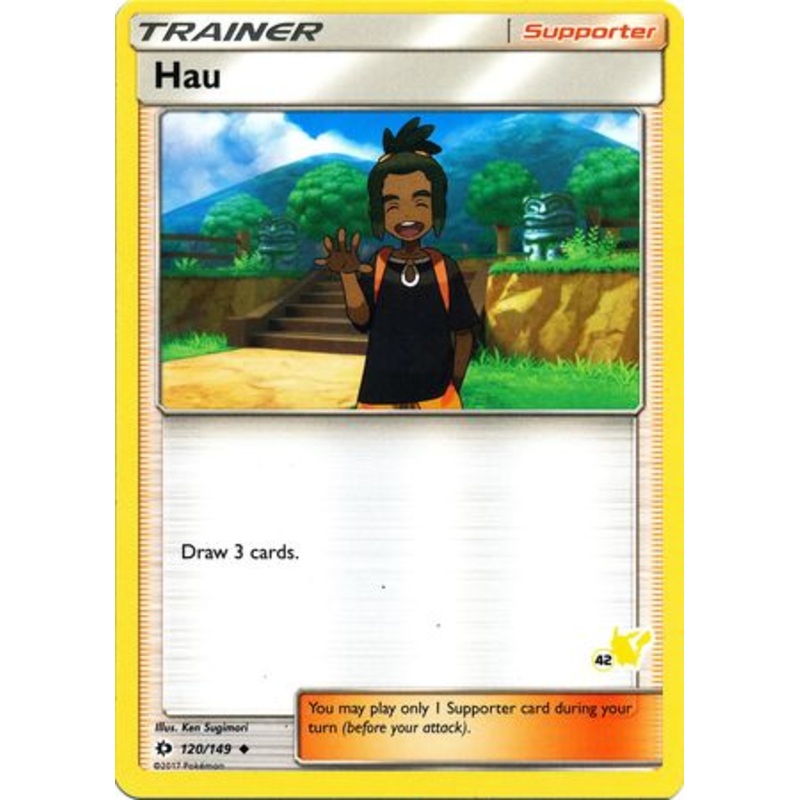 Hau (120/149) (Pikachu Stamp #42) [Battle Academy 2020]