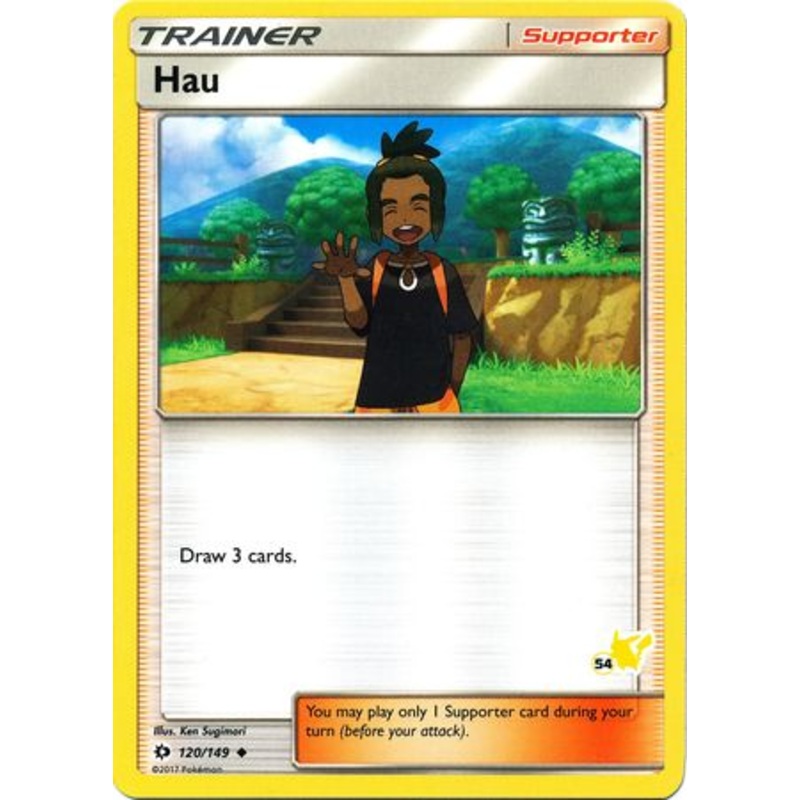 Hau (120/149) (Pikachu Stamp #54) [Battle Academy 2020]