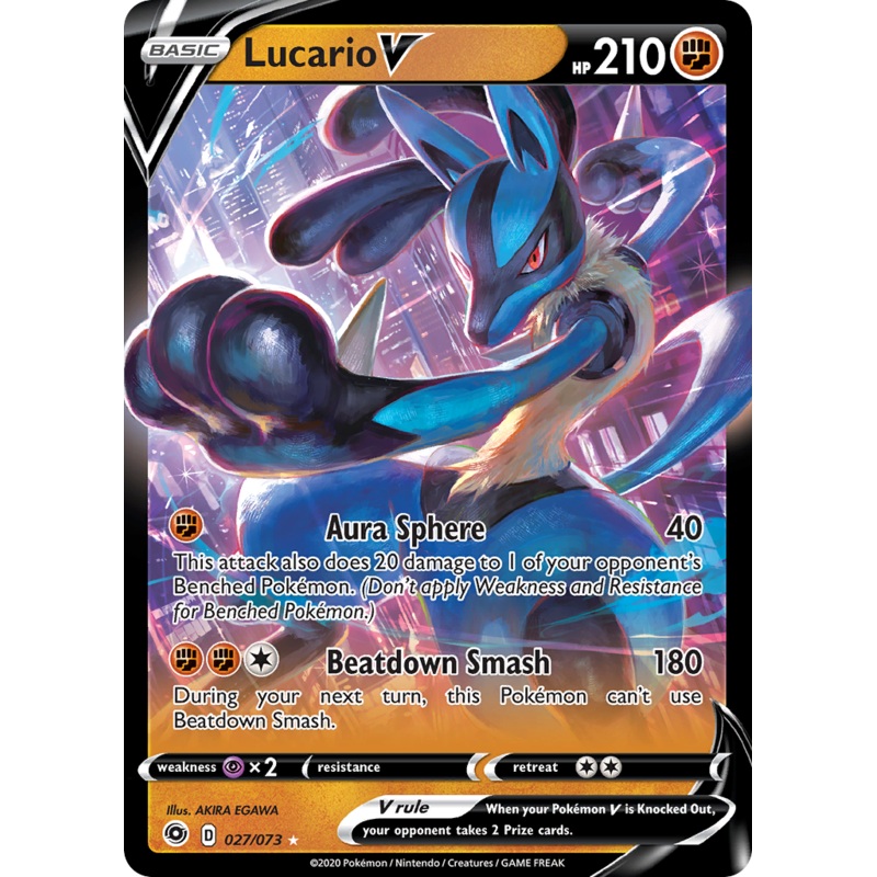 Lucario V (027/073) [Sword & Shield: Champion's Path]
