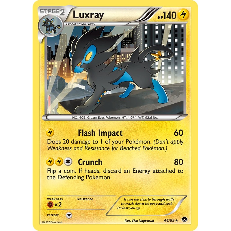 Luxray (46/99) (Cosmos Holo) (Blister Exclusive) [Black & White: Next Destinies]