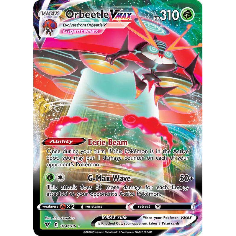Orbeetle VMAX (021/185) [Sword & Shield: Vivid Voltage]
