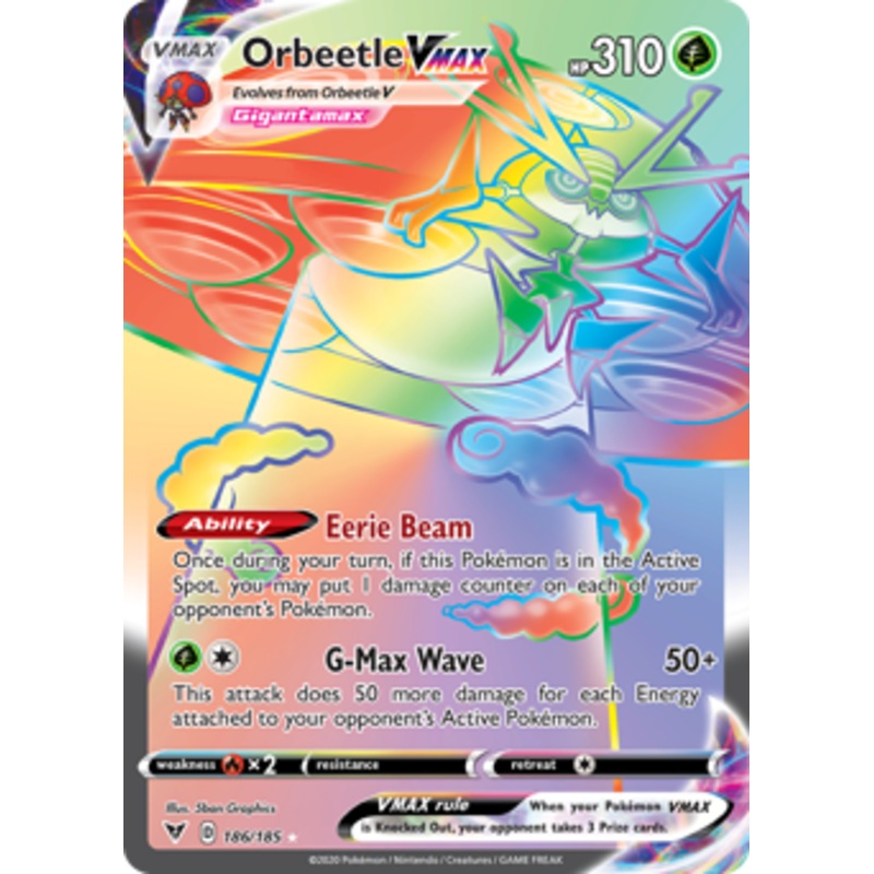Orbeetle VMAX (186/185) [Sword & Shield: Vivid Voltage]