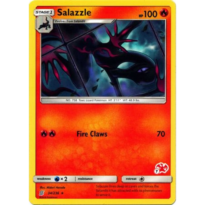 Salazzle (34/236) (Charizard Stamp #7) [Battle Academy 2020]