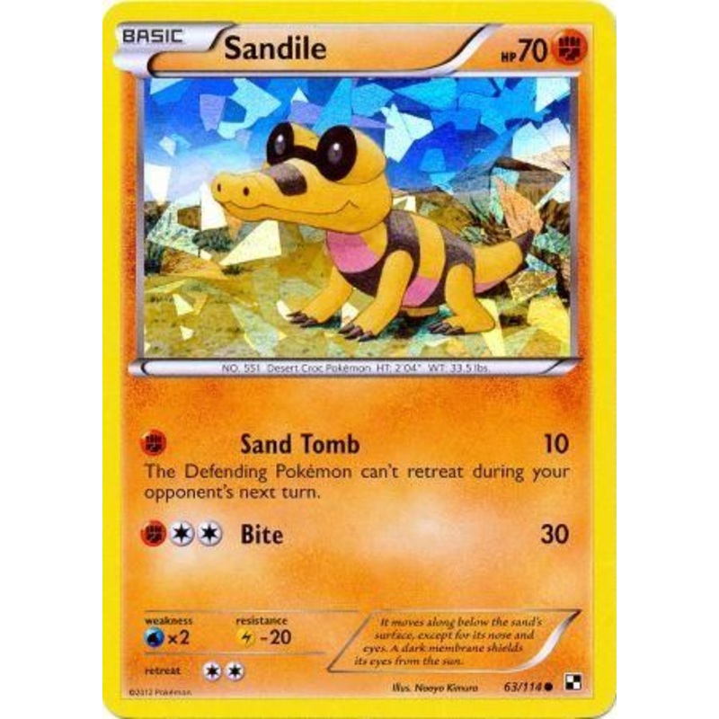 Sandile (63/114) (Cracked Ice Holo) [Black & White: Base Set]