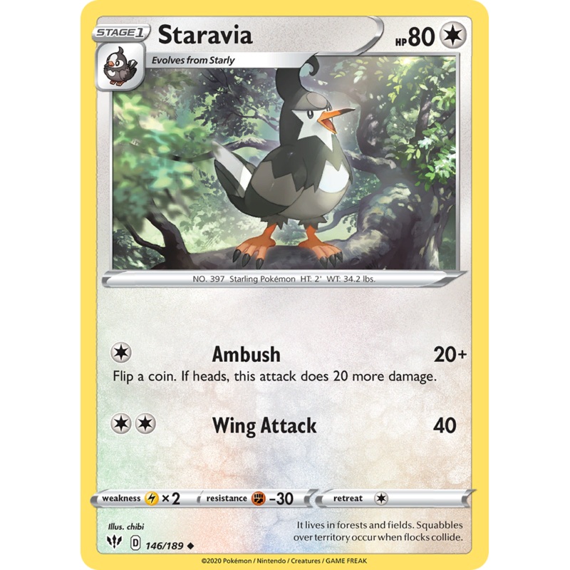 Staravia (146/189) [Sword & Shield: Darkness Ablaze]