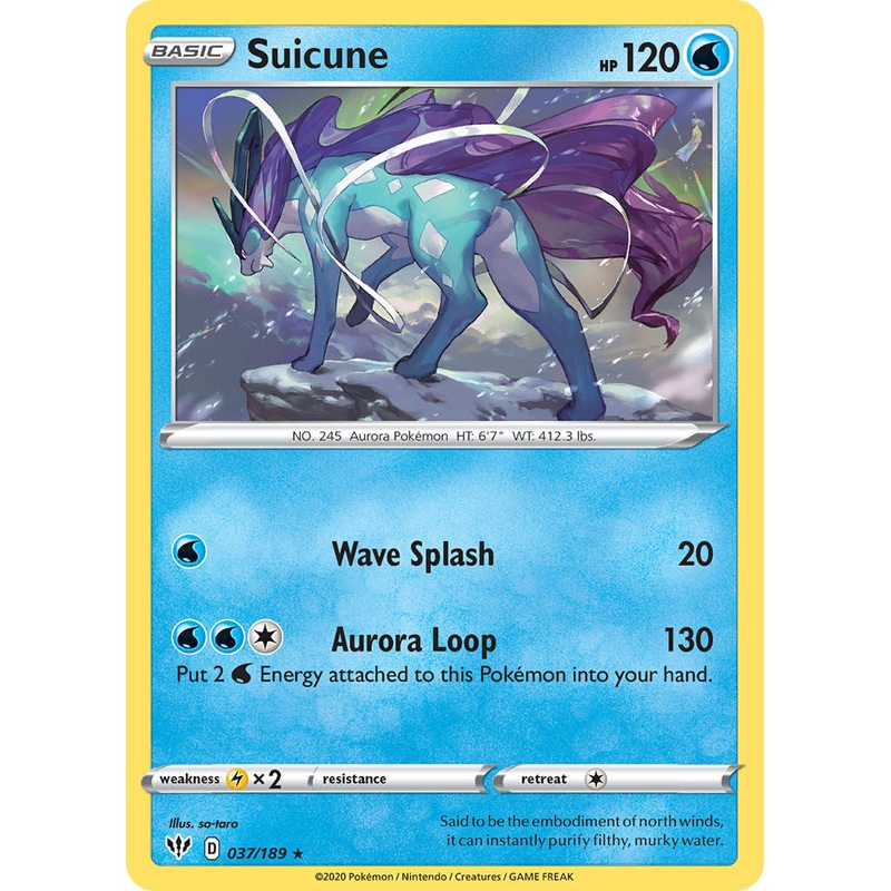 Suicune (037/189) (Theme Deck Exclusive) [Sword & Shield: Darkness Ablaze]