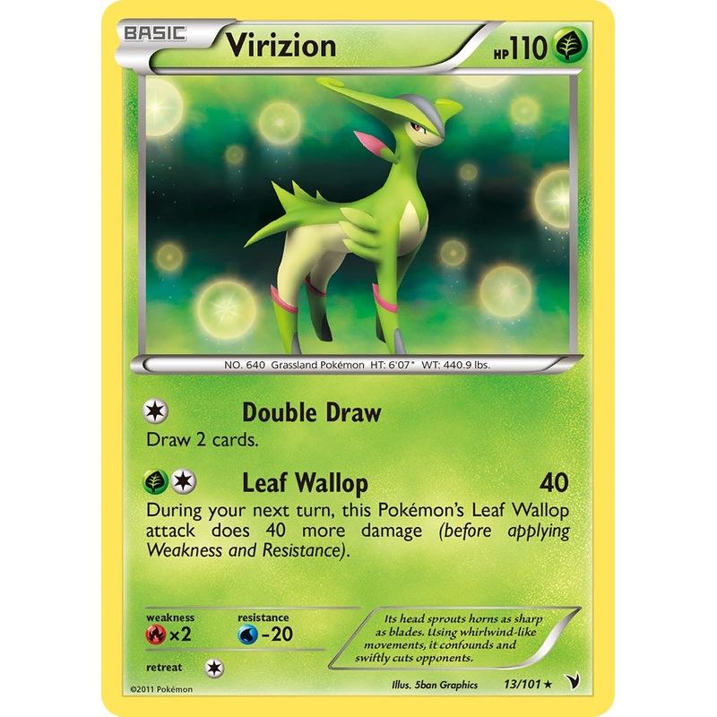 Virizion (13/101) (Cosmos Holo) (Blister Exclusive) [Black & White: Noble Victories]