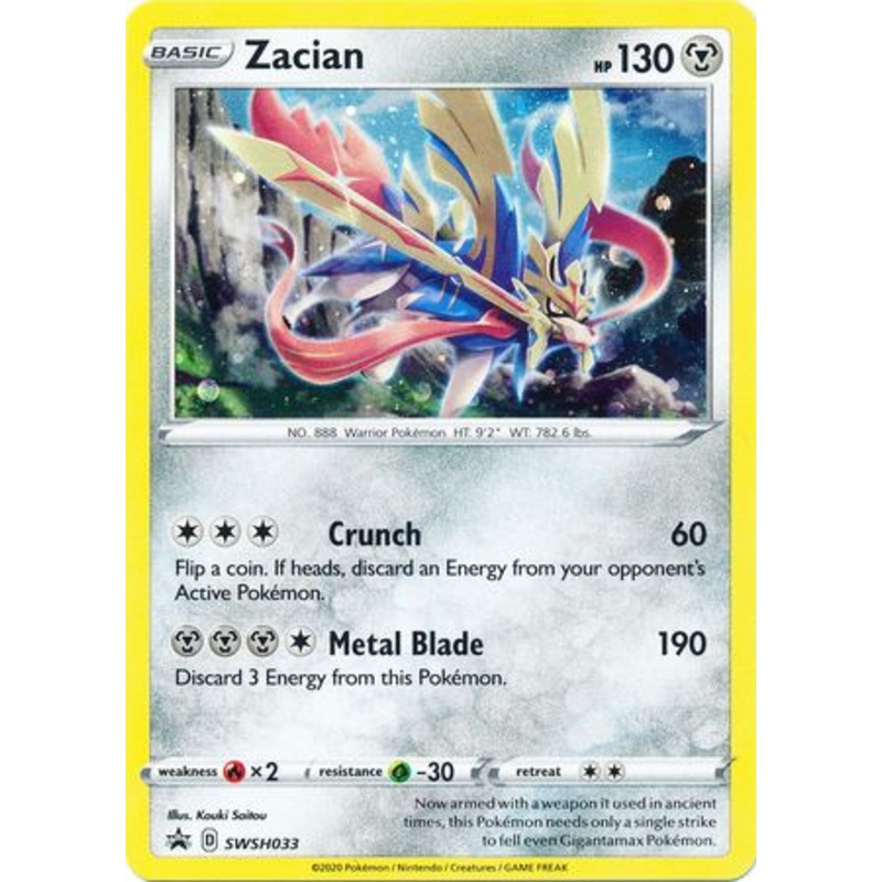 Zacian (SWSH033) [Sword & Shield: Black Star Promos]