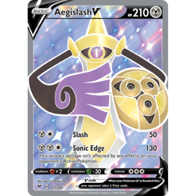Aegislash V (177/185) [Sword & Shield: Vivid Voltage]