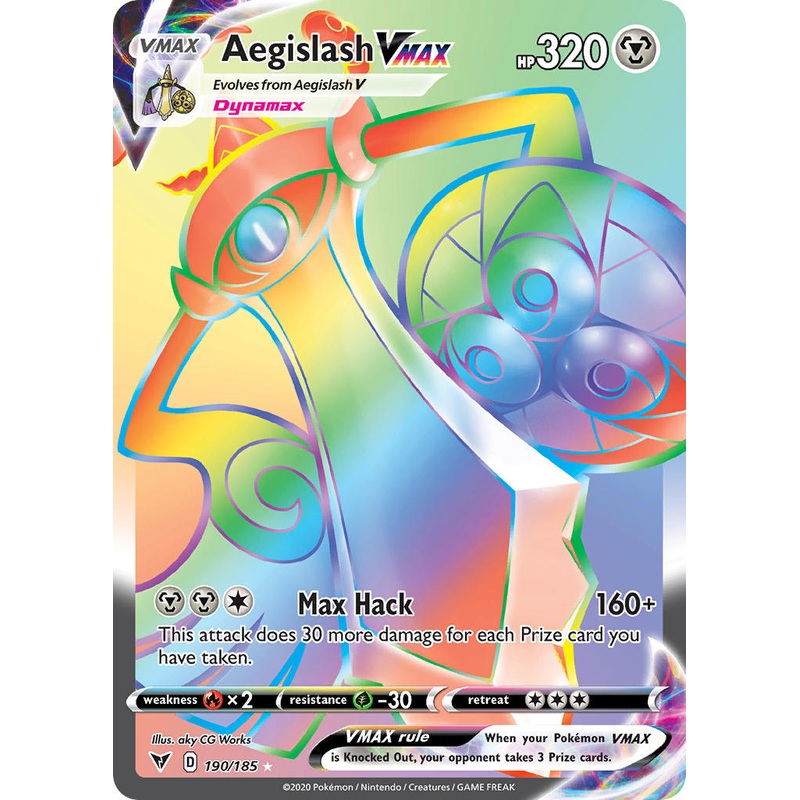 Aegislash VMAX (190/185) [Sword & Shield: Vivid Voltage]