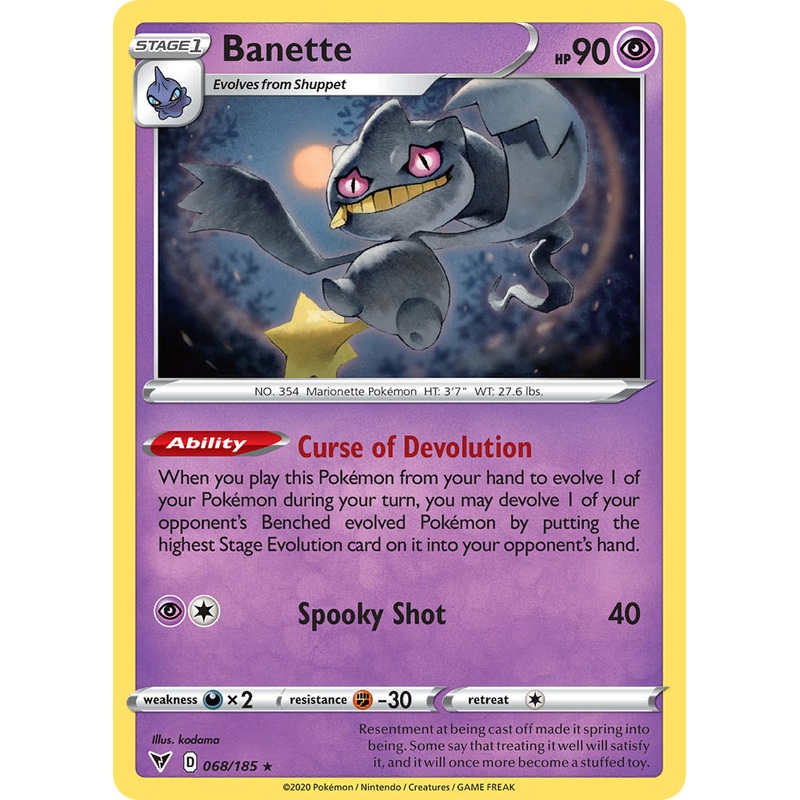 Banette (068/185) [Sword & Shield: Vivid Voltage]