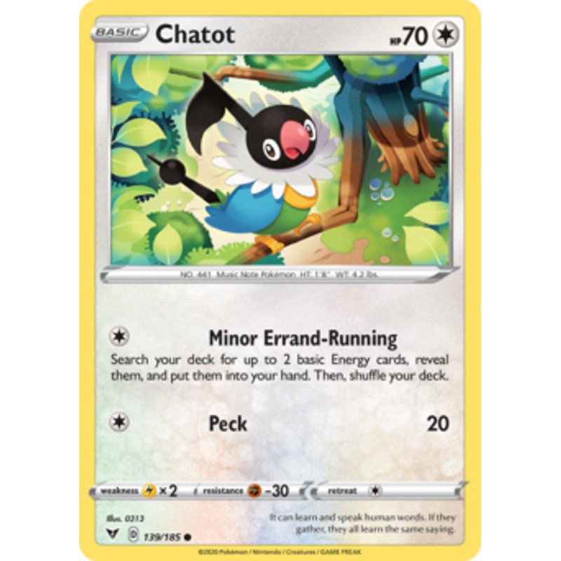 Chatot (139/185) [Sword & Shield: Vivid Voltage]