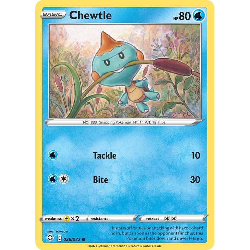Chewtle (026/072) [Sword & Shield: Shining Fates]