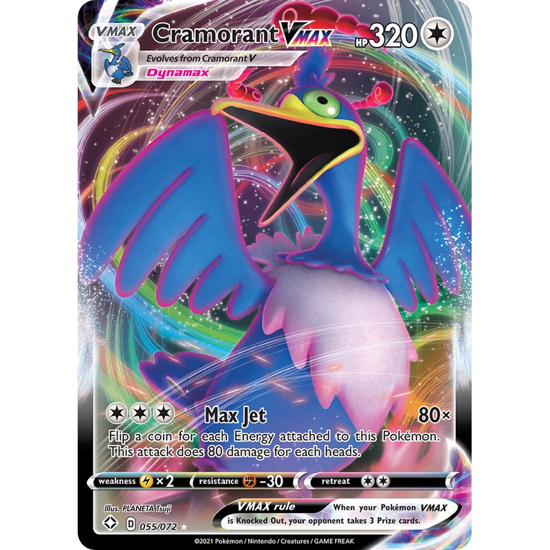 Cramorant VMAX (055/072) [Sword & Shield: Shining Fates]