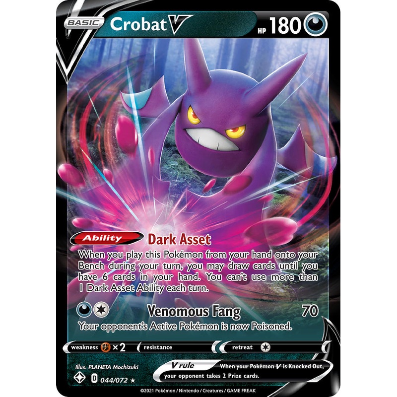 Crobat V (044/072) [Sword & Shield: Shining Fates]