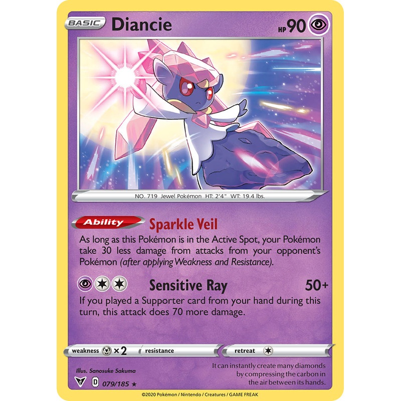 Diancie (079/185) [Sword & Shield: Vivid Voltage]