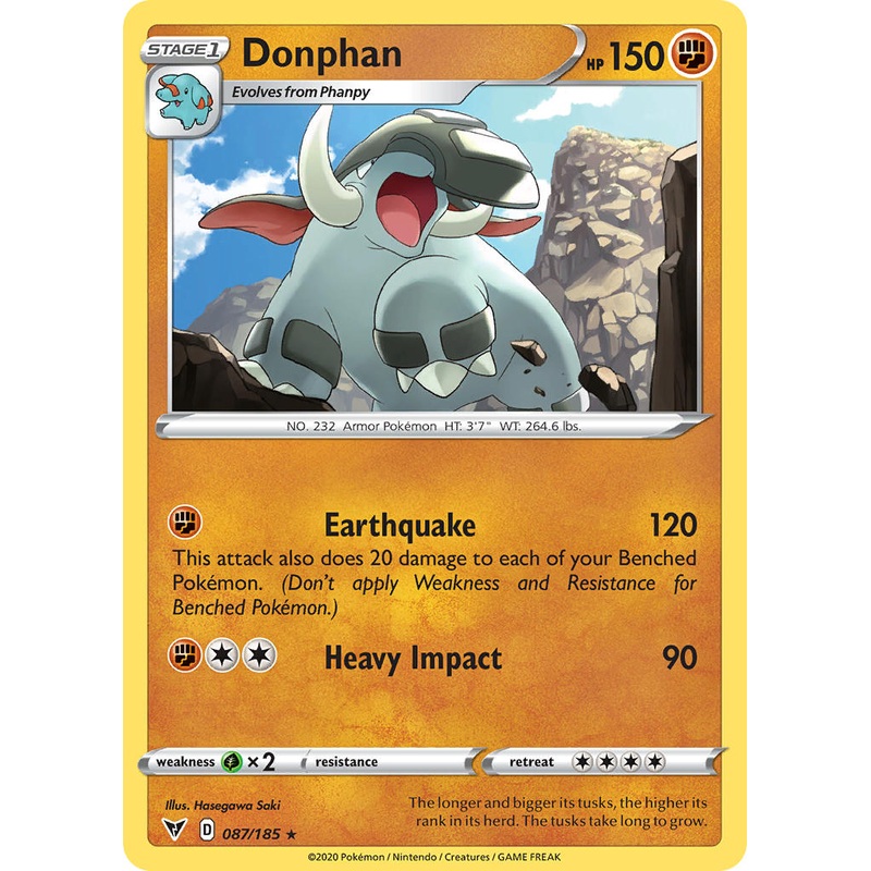 Donphan (087/185) [Sword & Shield: Vivid Voltage]