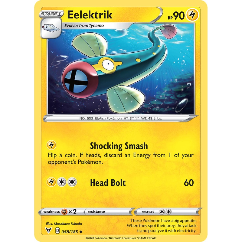 Eelektrik (058/185) [Sword & Shield: Vivid Voltage]